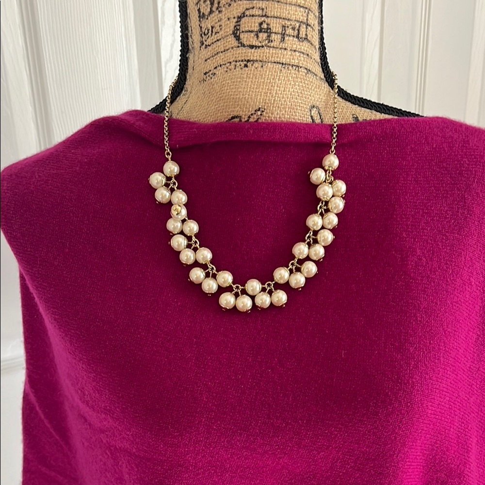 J Crew Gold Pearl Necklace - Picture 2 of 6